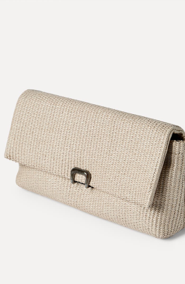 Brunello Cucinelli Sartorial clutch bag, Alternate, color, Beige