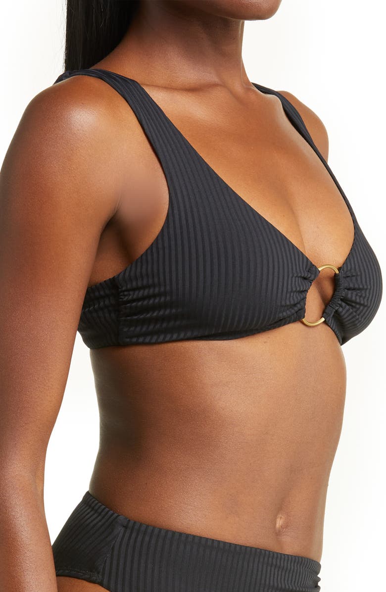 Vitamin A<sup>®</sup> Skylar Ribbed O-Ring Bikini Top, Alternate, color, 