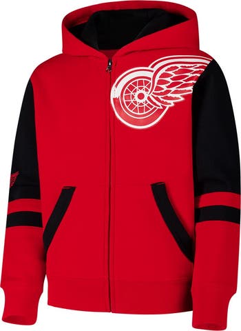 Outerstuff Youth Red Detroit Red Wings Face Off Full-Zip Hoodie