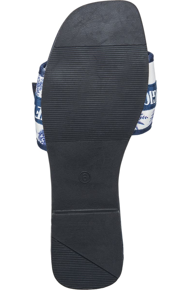 True Religion Missy Logo Adjustable Sandal, Alternate, color, Blue
