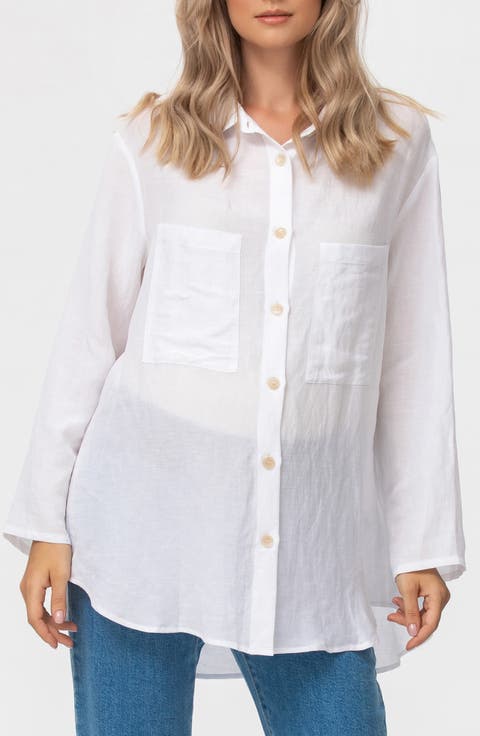 Button Down Maternity Shirt