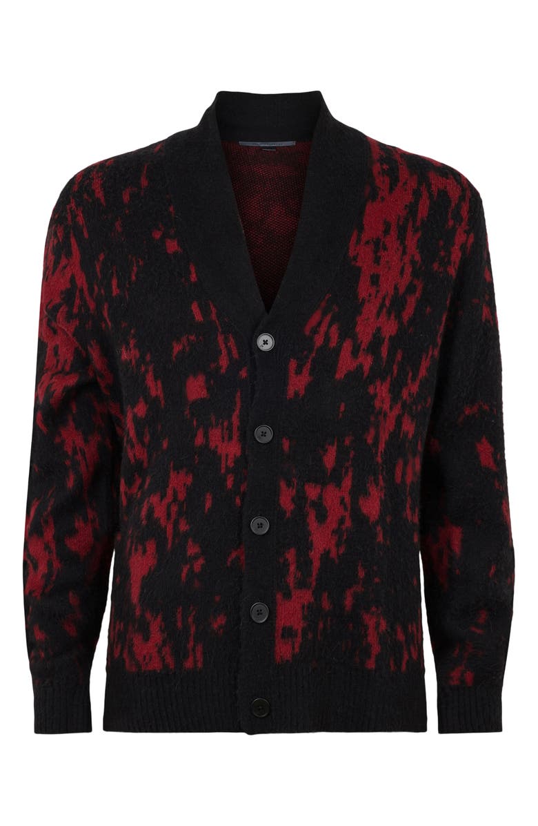 John Varvatos Thorton Paint Bucket Spill Cardigan, Alternate, color, 