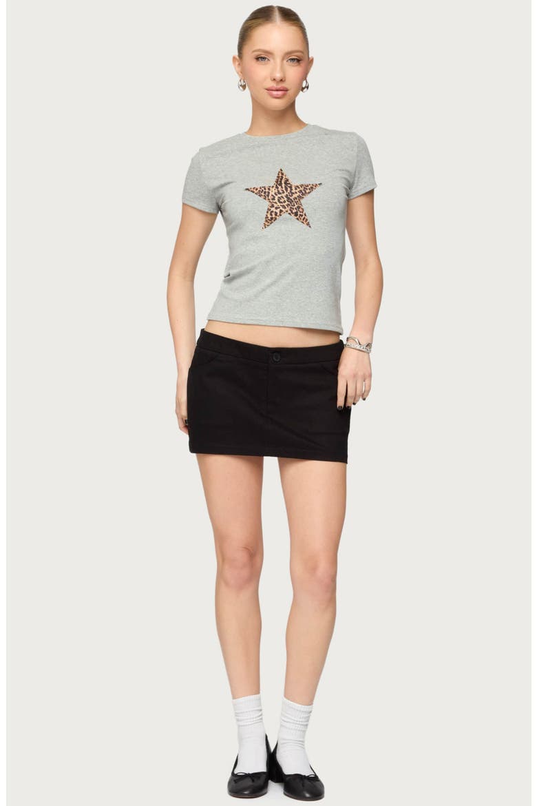 Hayes Twill Miniskort, Alternate, color, BLACK