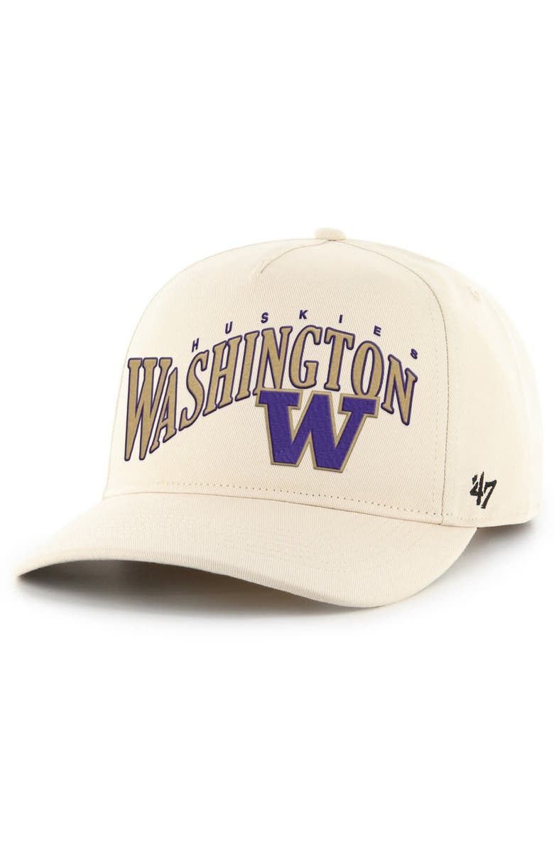 '47 Men's '47  Cream Washington Huskies Classic Hitch Adjustable Hat, Main, color, 