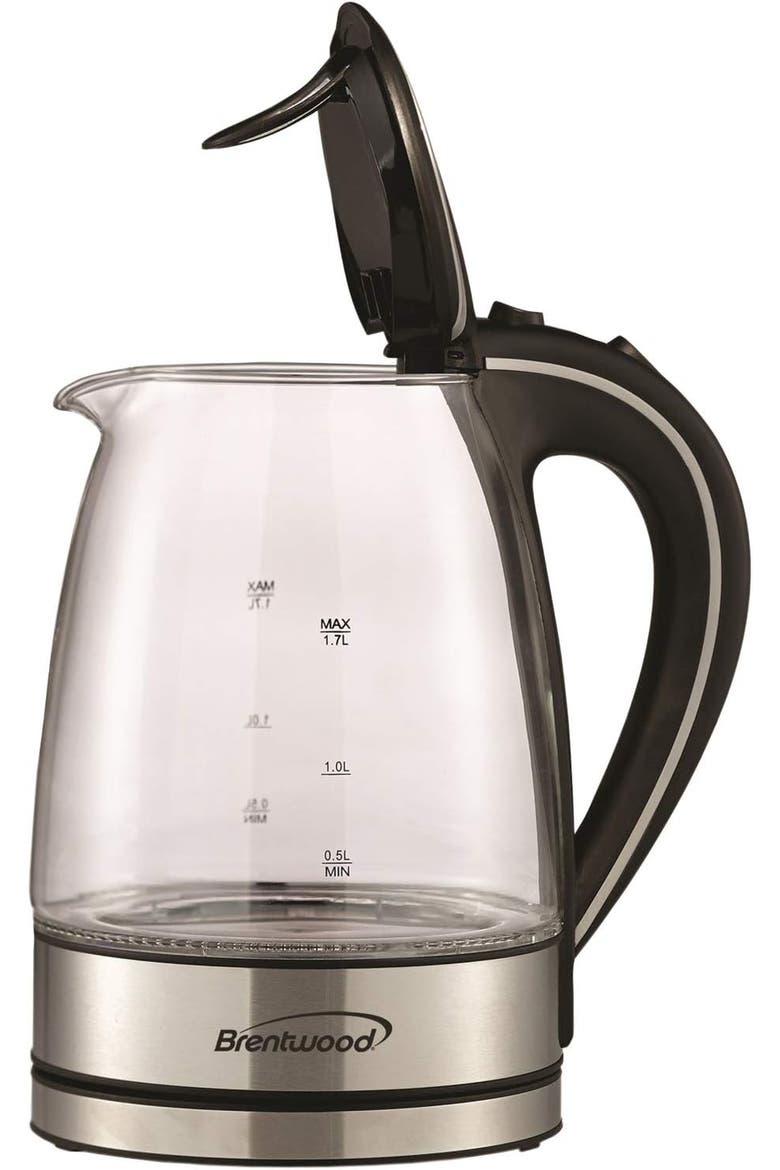GLASS  KETTLE, Alternate, color, BLACK
