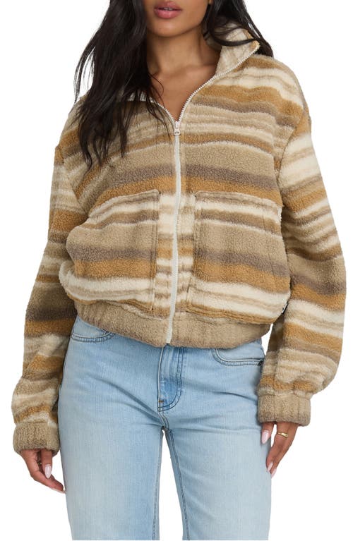 Billabong First Light Faux Shearling Jacket In Gray