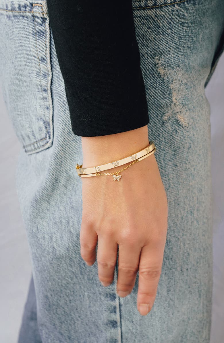 MARLYN SCHIFF Gisella Bangle, Alternate, color, Gold