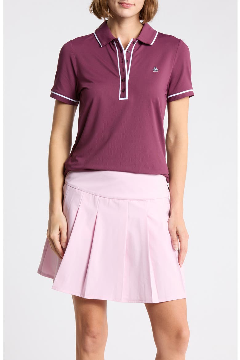 Veronica Performance Polo, Main, color, MAUVE WINE