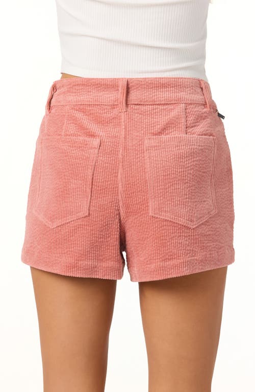 O'neill Langford High Waist Corduroy Shorts In Purple