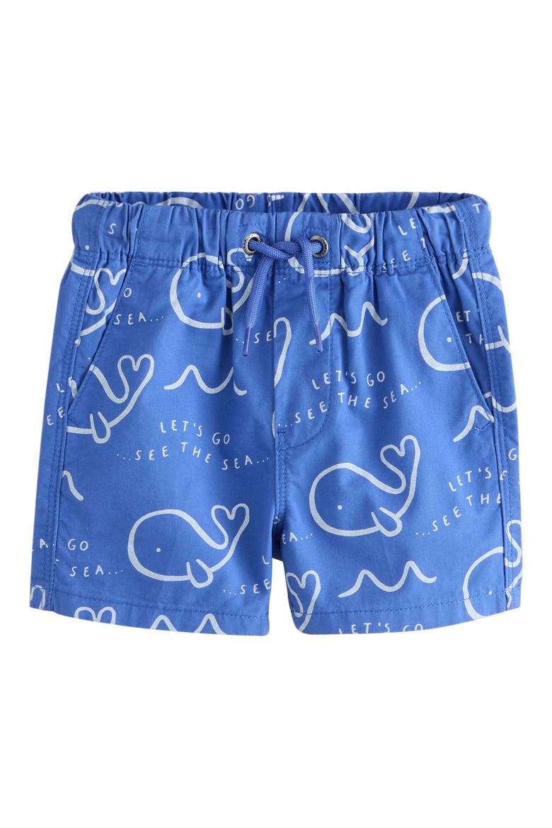 Kids' 3-Pack Drawstring Cotton Shorts, Alternate, color, BLUE