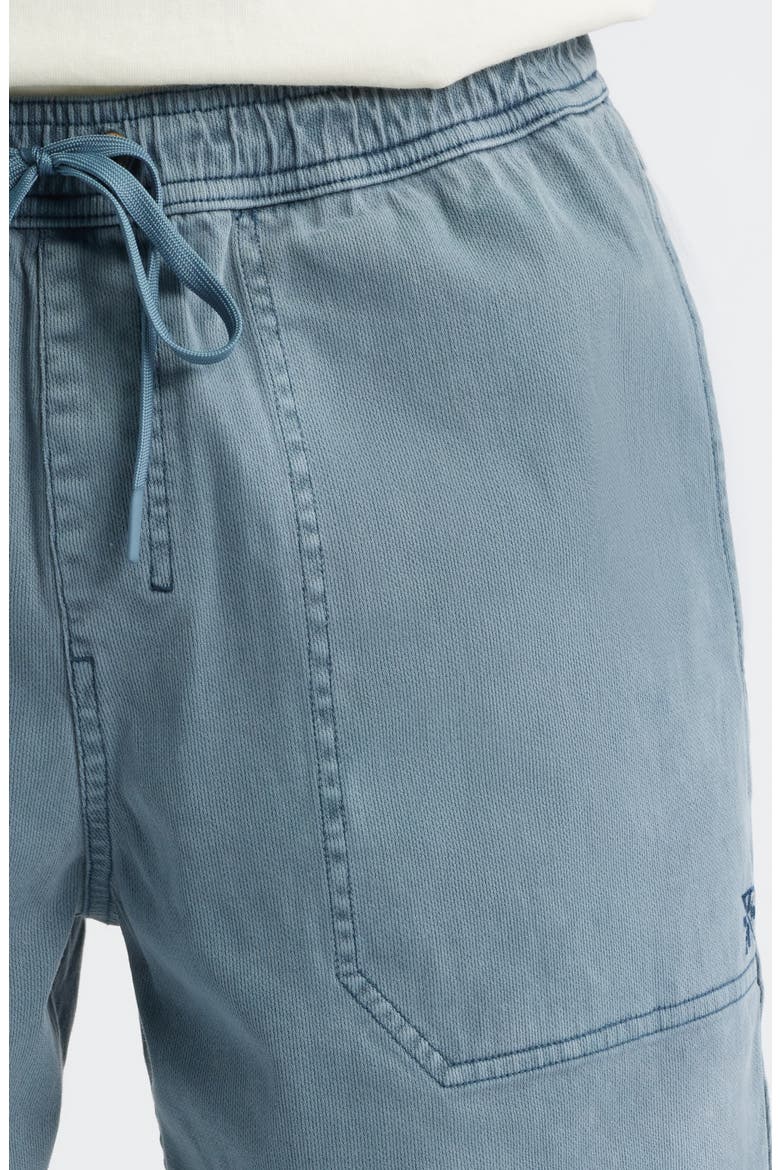 Made to Fade Stretch Cotton Drawstring Shorts, Alternate, color, WASHED NAV