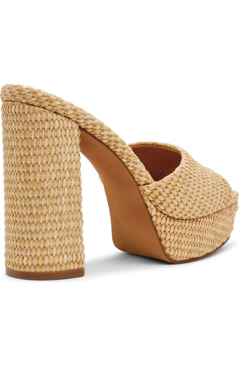 Steve Madden Joel Platform Sandal, Alternate, color, Natural Raffia