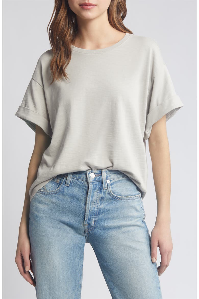 Jade Keyhole T-Shirt, Main, color, PUMICE