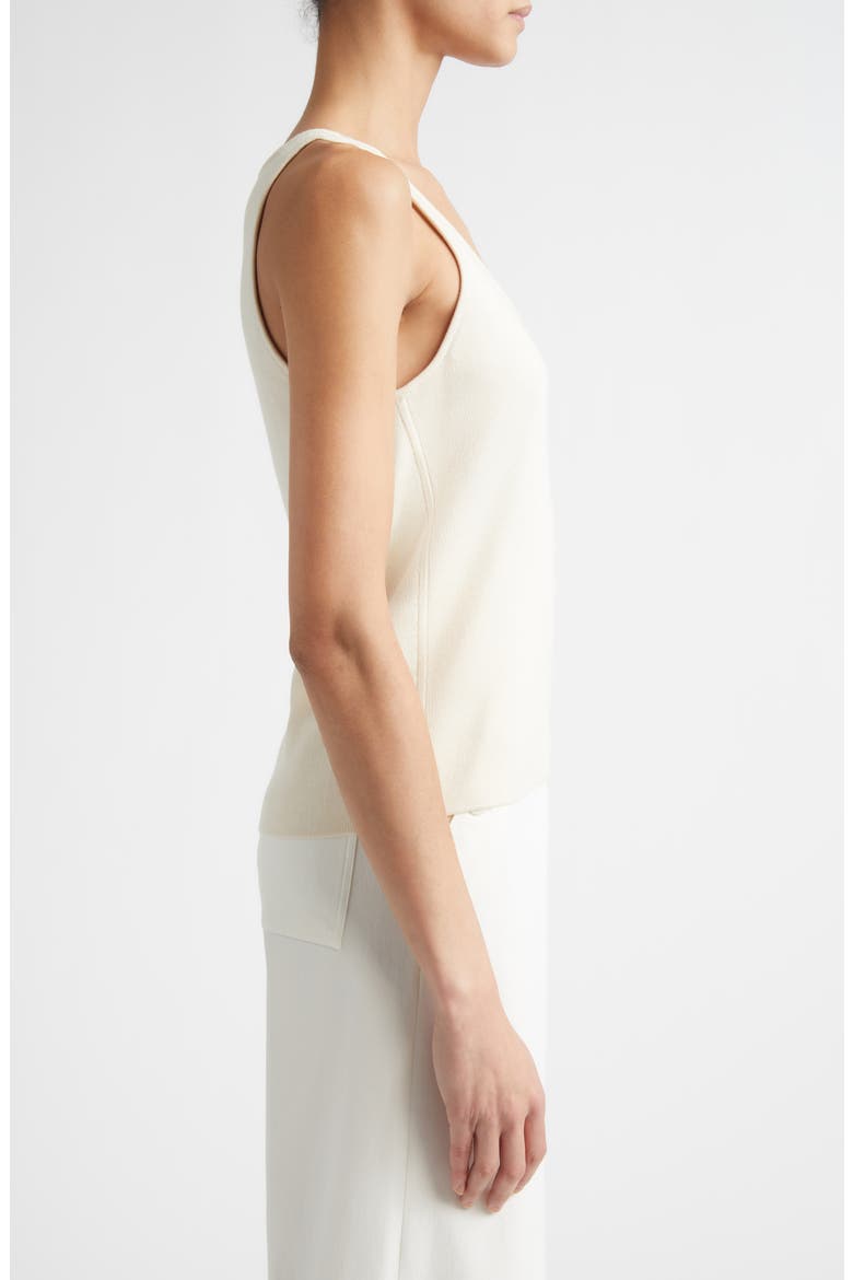 Silk & Cotton Sweater Tank, Alternate, color, ECRU