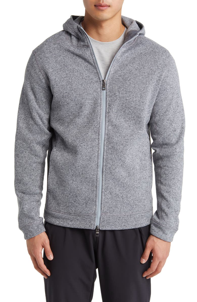Peter Millar Crown Sweater Fleece Zip Hoodie, Alternate, color, 