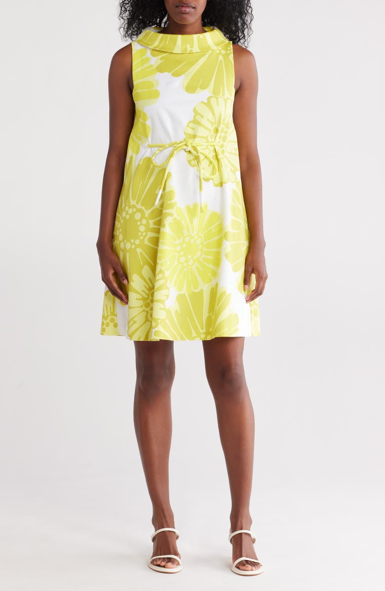 Trina Turk Thoreau Floral Fit & Flare Dress, Main, color, 