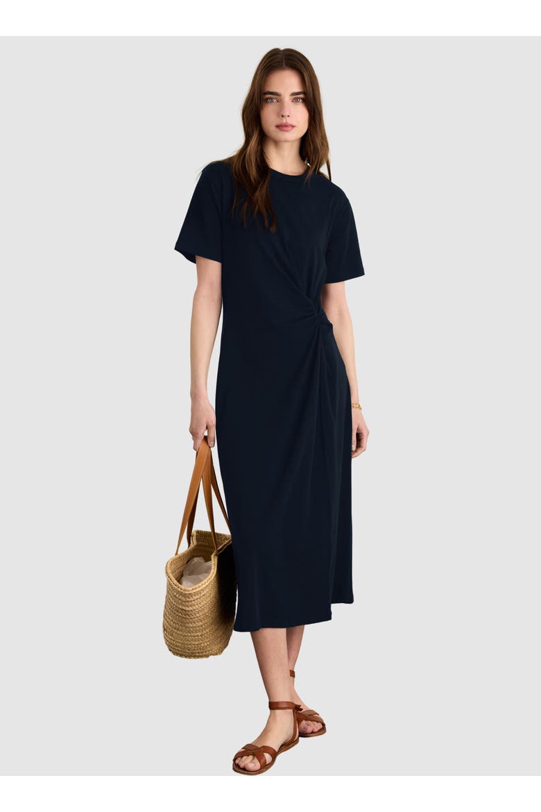 Alith T-Shirt Twist Dress, Main, color, Classic Navy