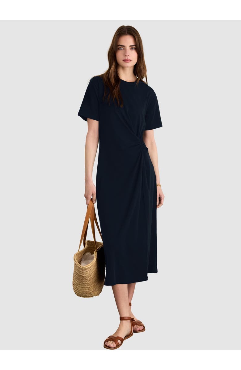 Baukjen Alith T-Shirt Twist Dress, Main, color, Classic Navy