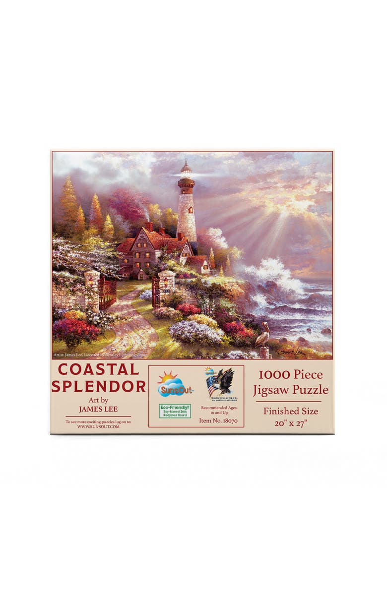 Sunsout Coastal Splendor 1000 piece Jigsaw Puzzle for Adults, Alternate, color, Multicolor