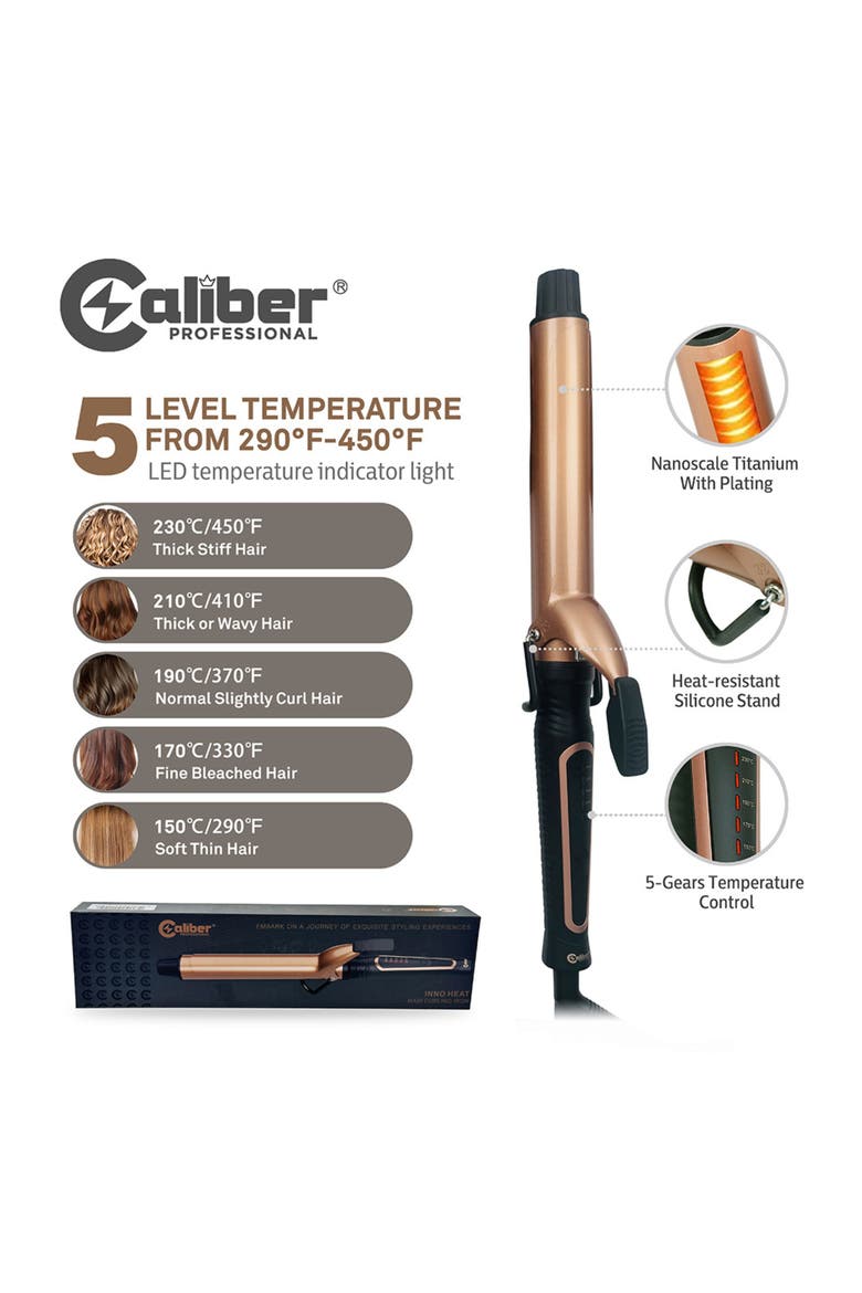 Inno 1-Inch Professional Curling Iron, Alternate, color, Brass