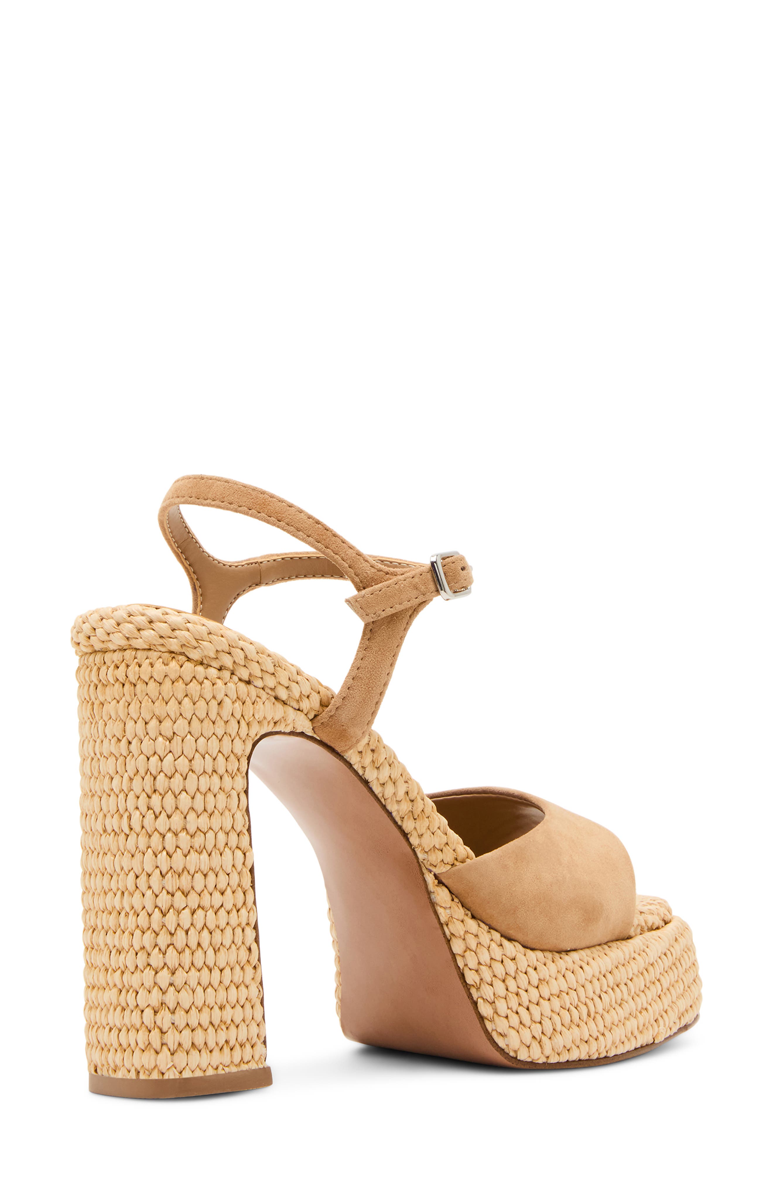 Steve Madden Liandra Platform Sandal, Alternate, color, Tan Suede