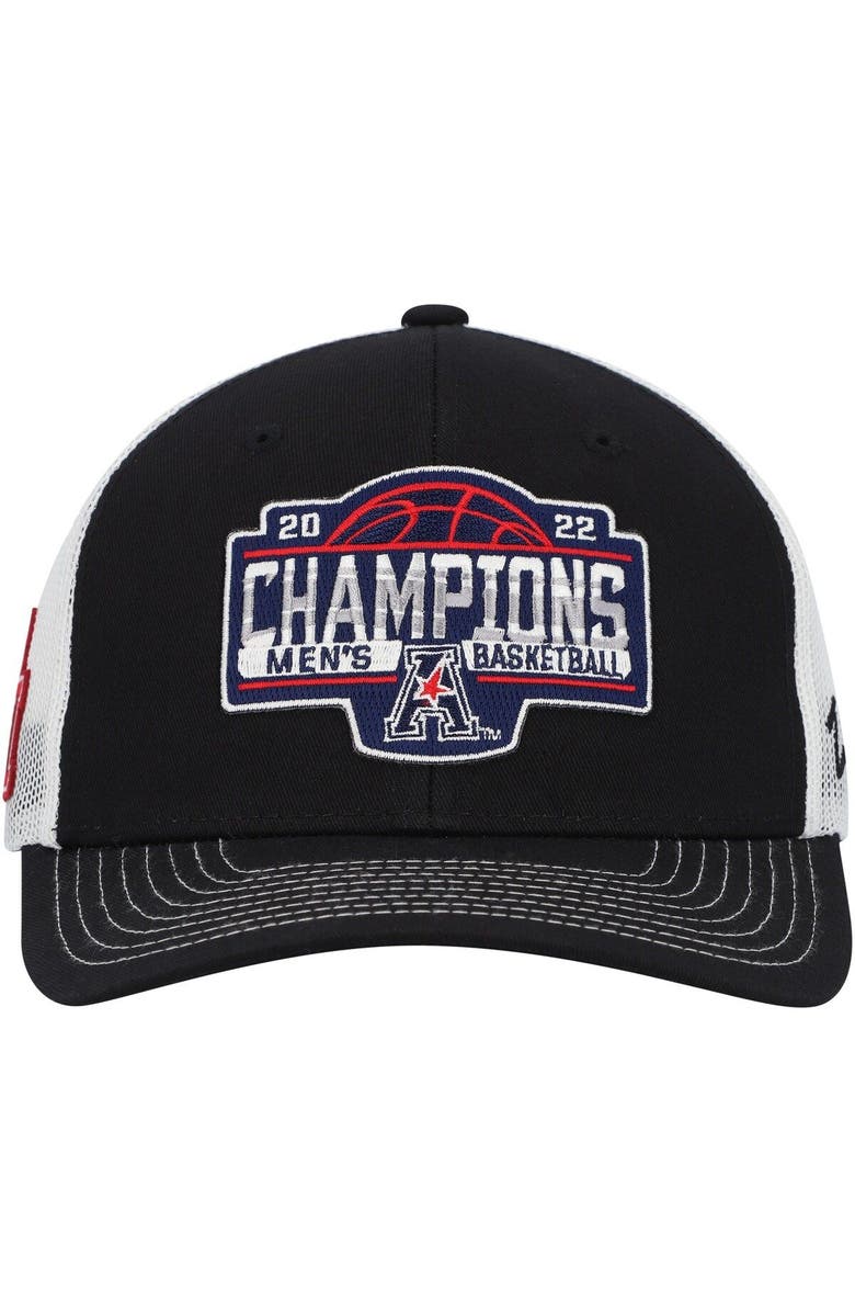 ZEPHYR Men's Zephyr Black/White Houston Cougars 2022 AAC Men's Basketball Conference Tournament Champions Locker Room Adjustable Hat, Alternate, color, 