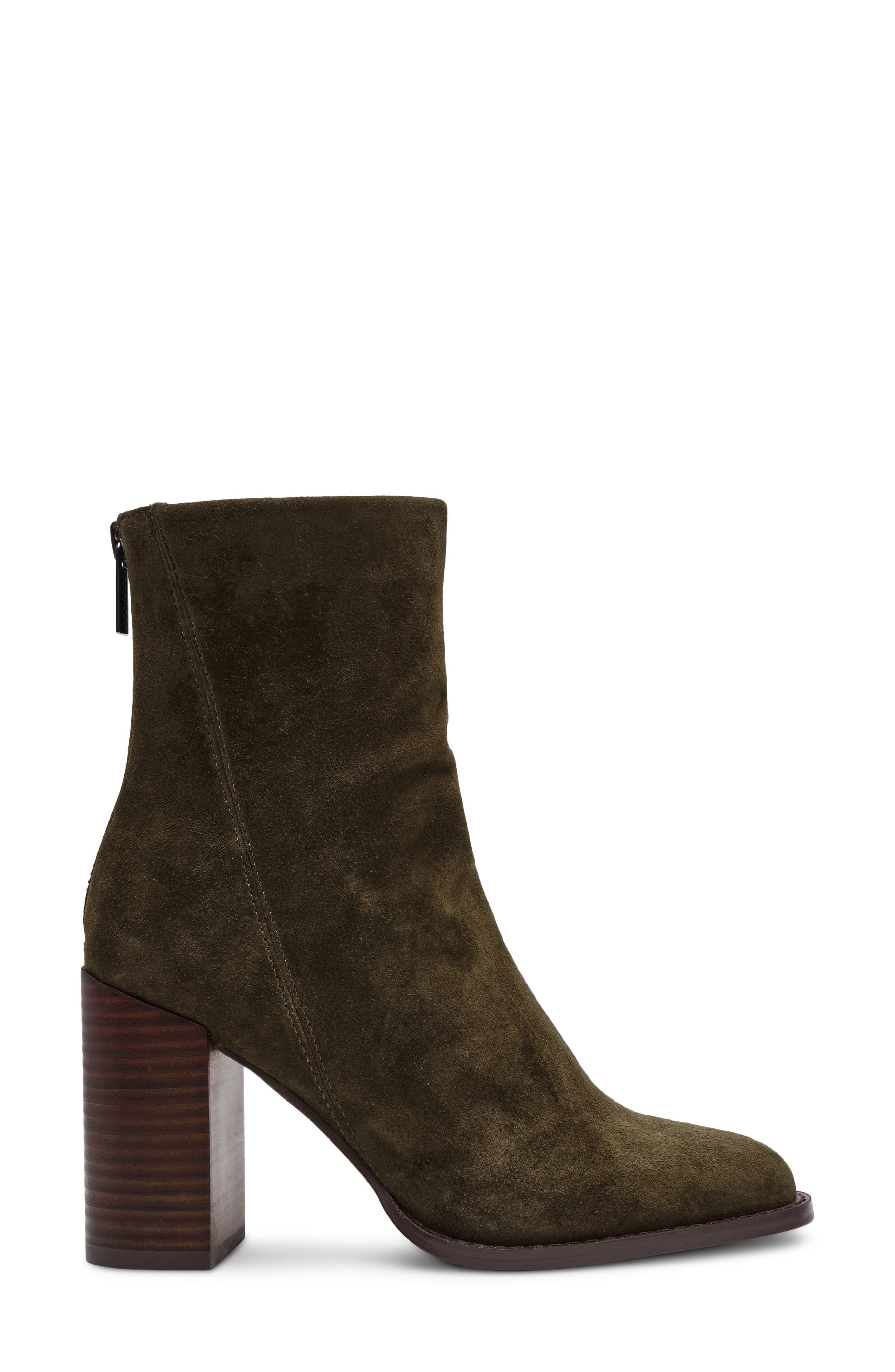 Steve Madden Obsession Bootie, Alternate, color, Olive Suede