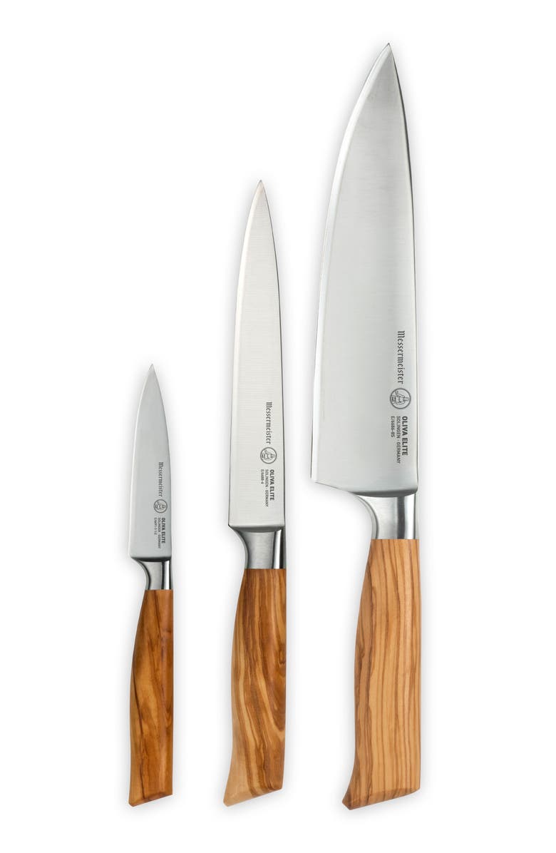 Messermeister Oliva Elite 3 Piece Starter Set, Main, color, Oliva