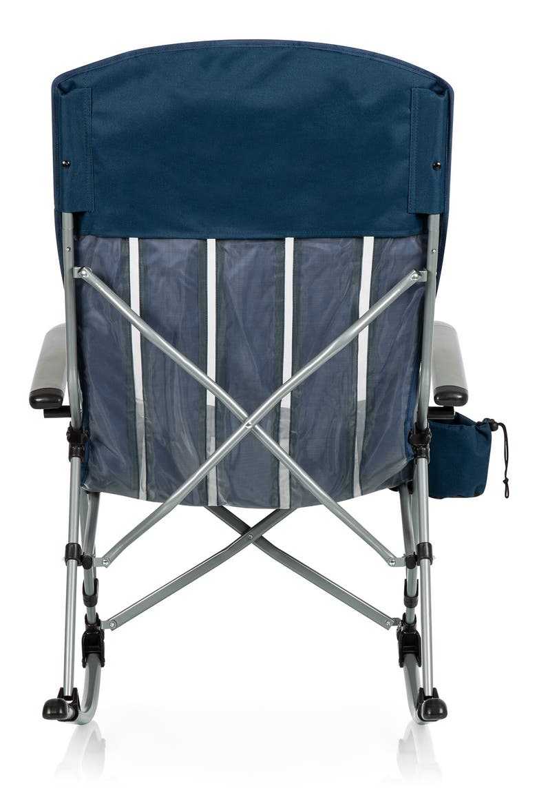 Outdoor Navy Rocking Camp Chair, Alternate, color, BLUE