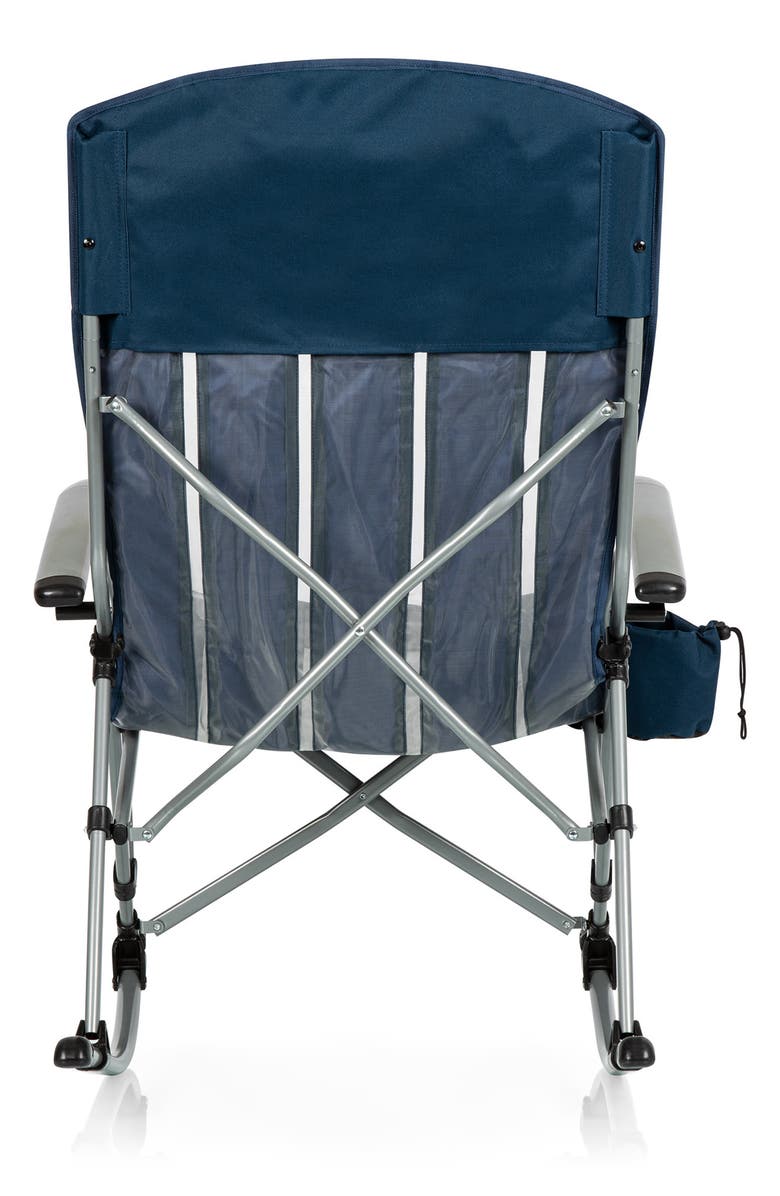 Picnic Time Outdoor Navy Rocking Camp Chair, Alternate, color, Blue
