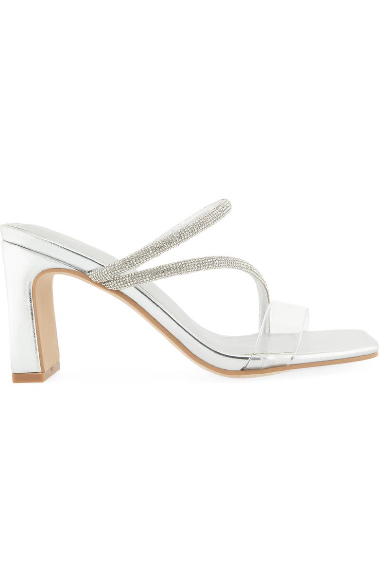 Christian Siriano New York Felicity Sandal, Alternate, color, Clear/ Silver