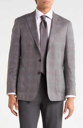 Crown Crafted Pearce Tailored Plaid Wool, Silk & Linen Sport Coat