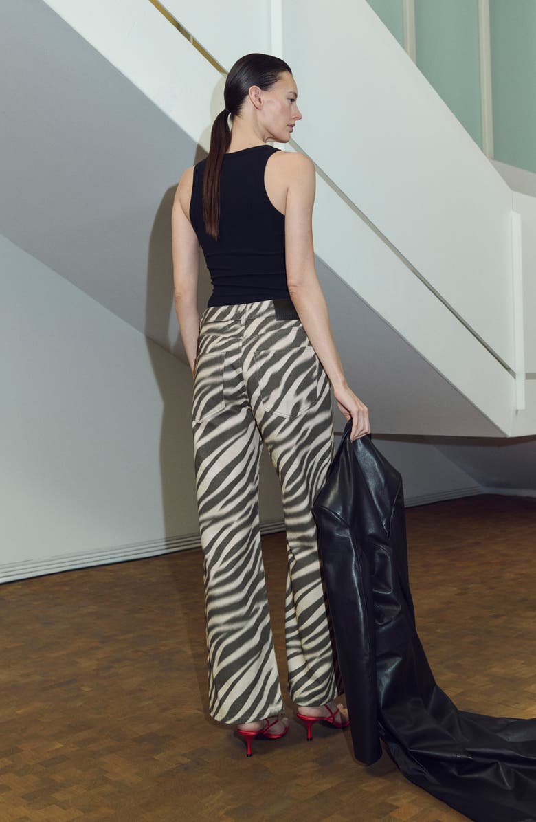 MANGO Zebri Straight Leg Jeans, Alternate, color, Off White