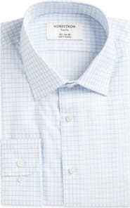 Nordstrom Trim Fit Grid Dress Shirt