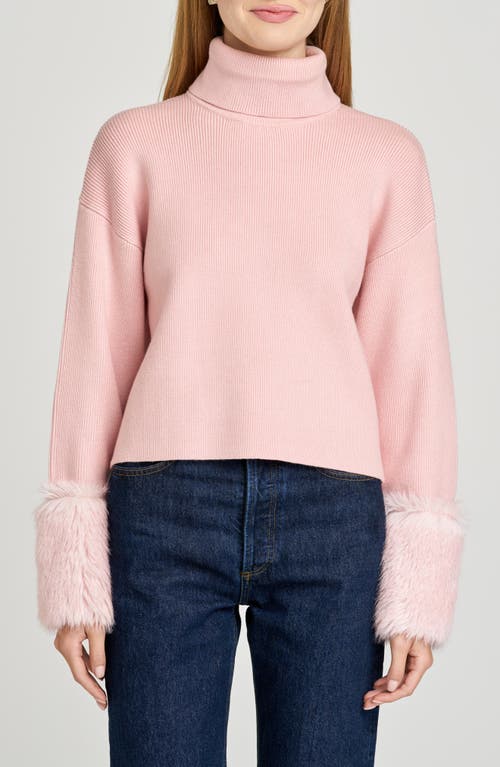 Wayf Rebecca Turtleneck Sweater In Pink