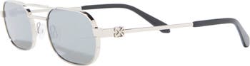 Vaiden 55mm Double Bridge Oval Sunglasses