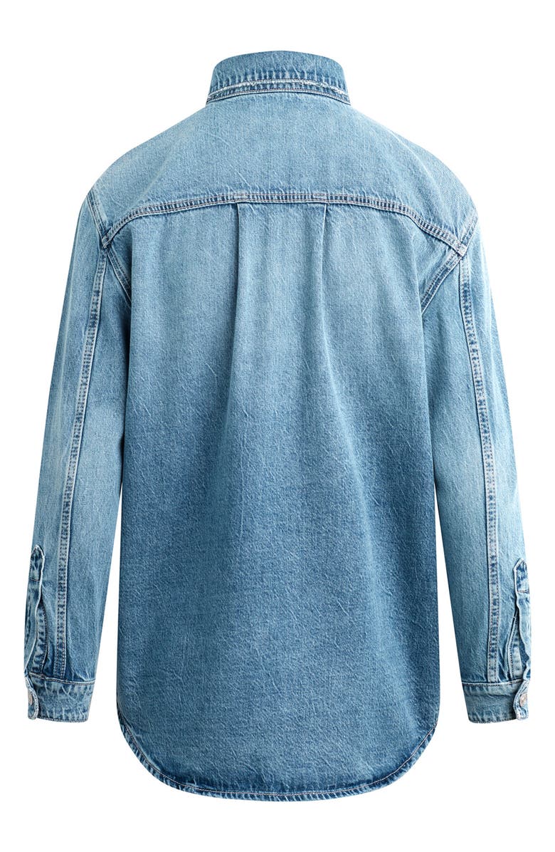 Hudson Jeans Denim Button-Up Shirt, Alternate, color, Dubai