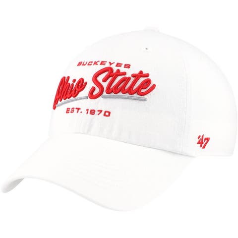 Ohio State University Buckeyes Hat Cap 47 Brand Clean Up Floral Red Blue NEW hot