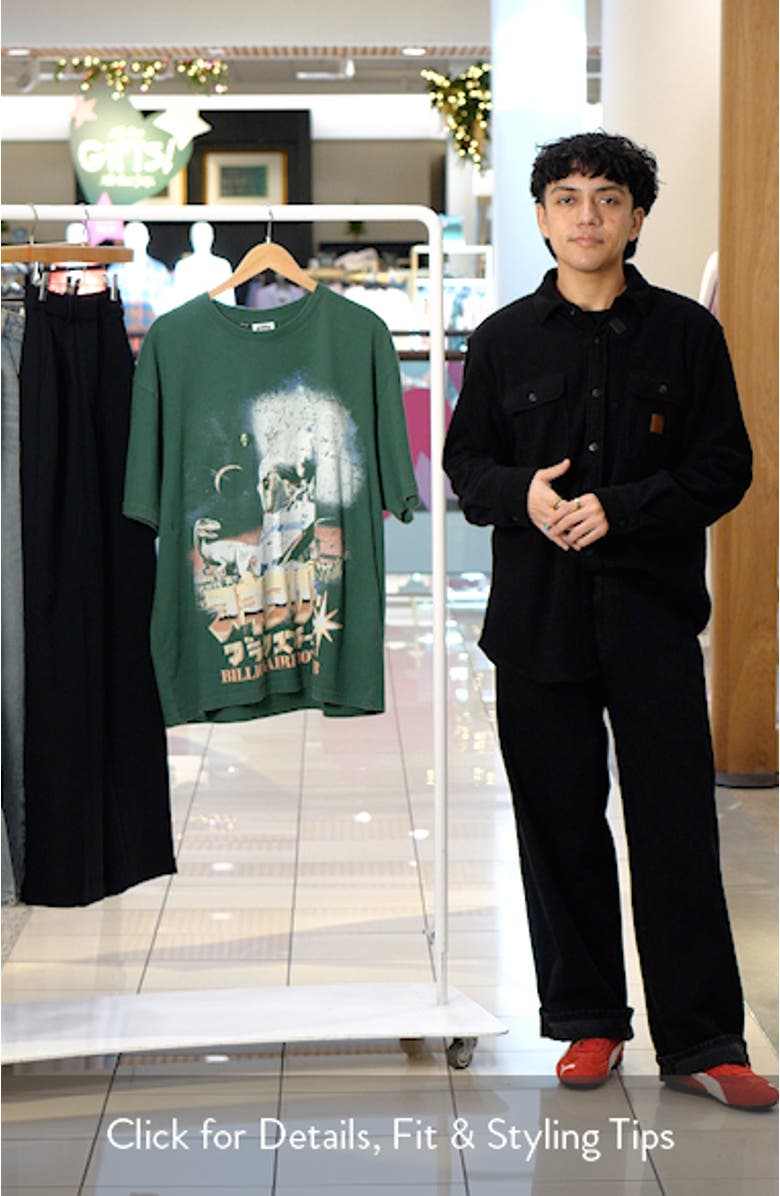 Lost Oversize Cotton Graphic T-Shirt, sales video thumbnail