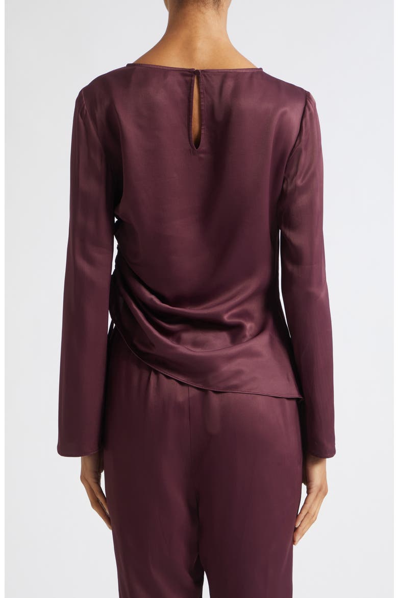 Cilina Long Sleeve Ruched Top, Alternate, color, FIG