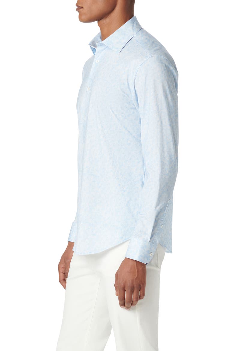 James OoohCotton® Abstract Print Button-Up Shirt, Alternate, color, SKY