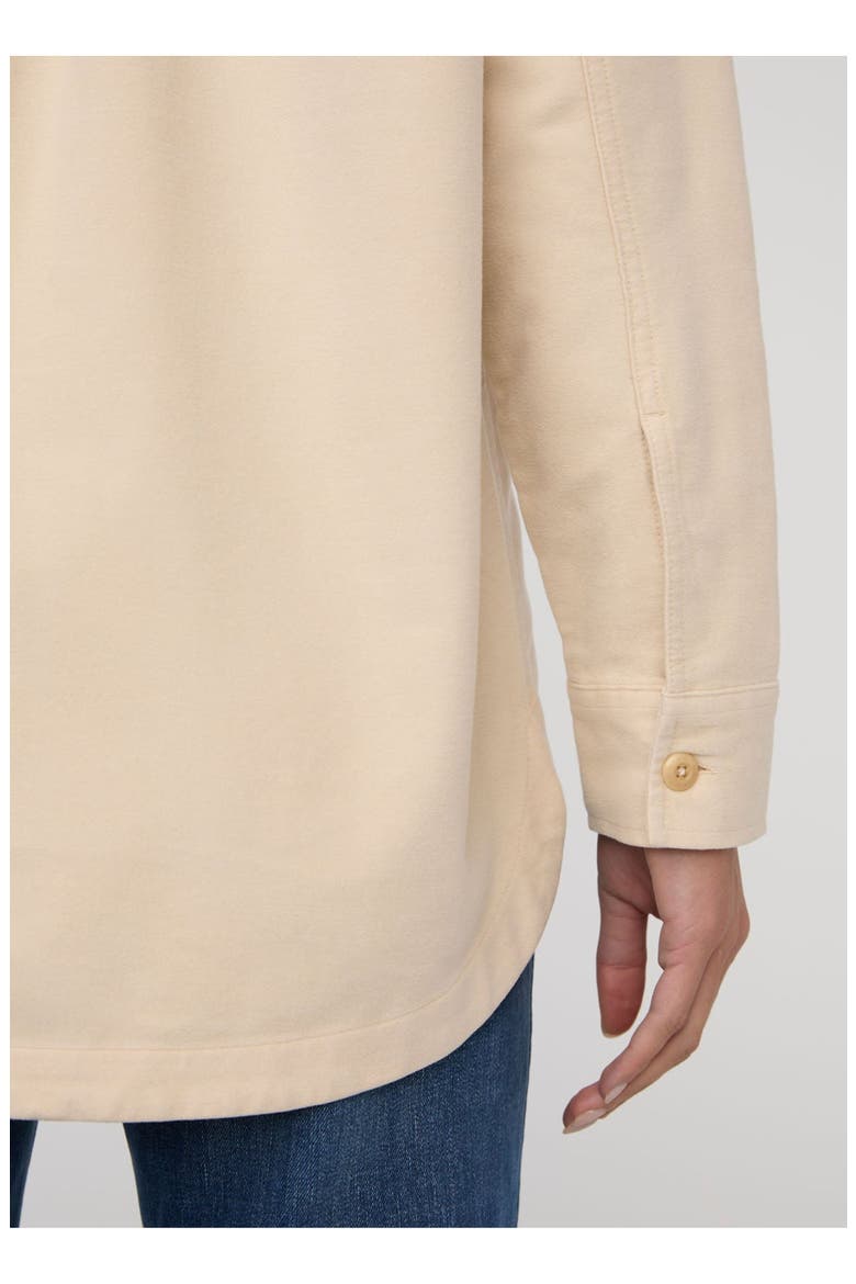 No Sweat Moleskin Overshirt, Alternate, color, Bone
