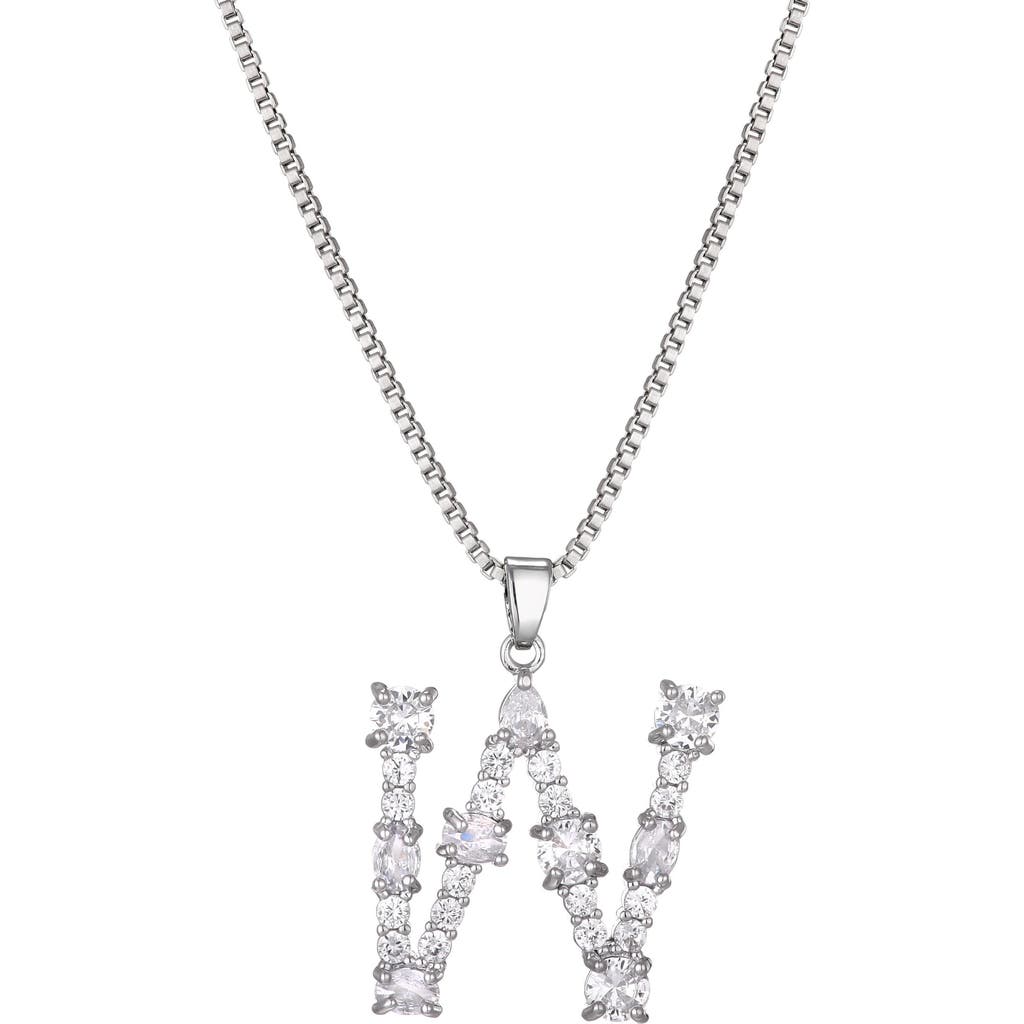 Adornia Mixed Crystal Initial Pendant Necklace