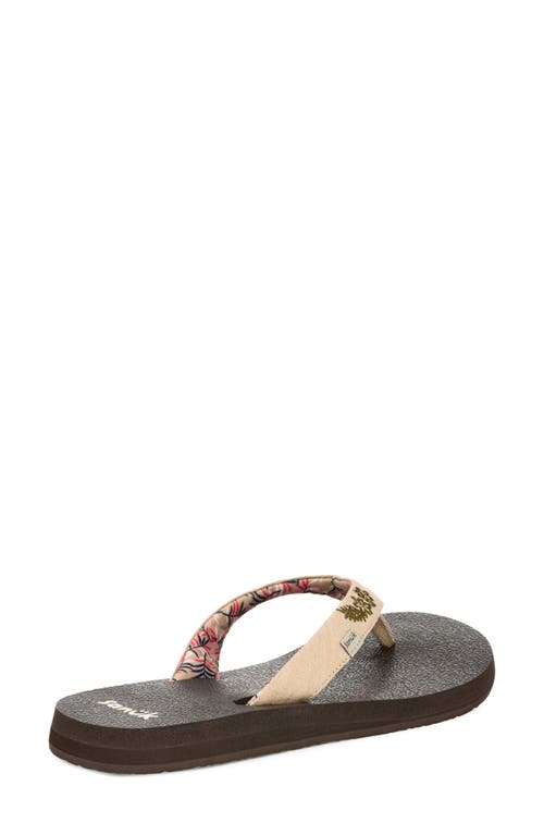 Sanuk Yoga Paradise Ii Flip Flop In Multi