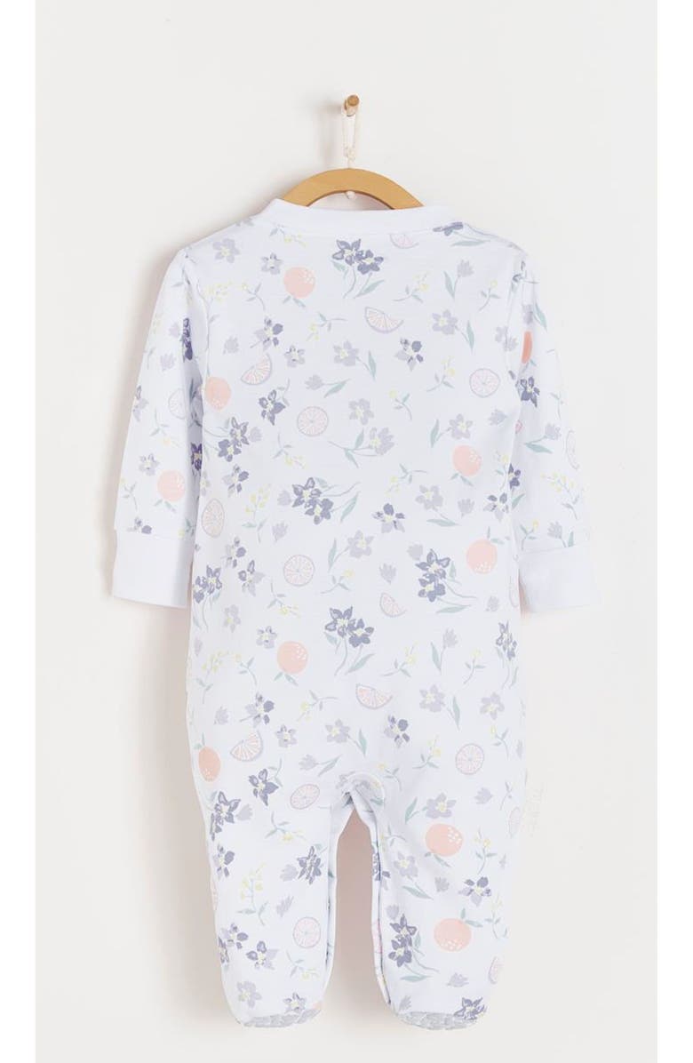 Babycottons Premium Peruvian Pima Cotton Orange Footie Pajamas For Infant, Alternate, color, Multicolor