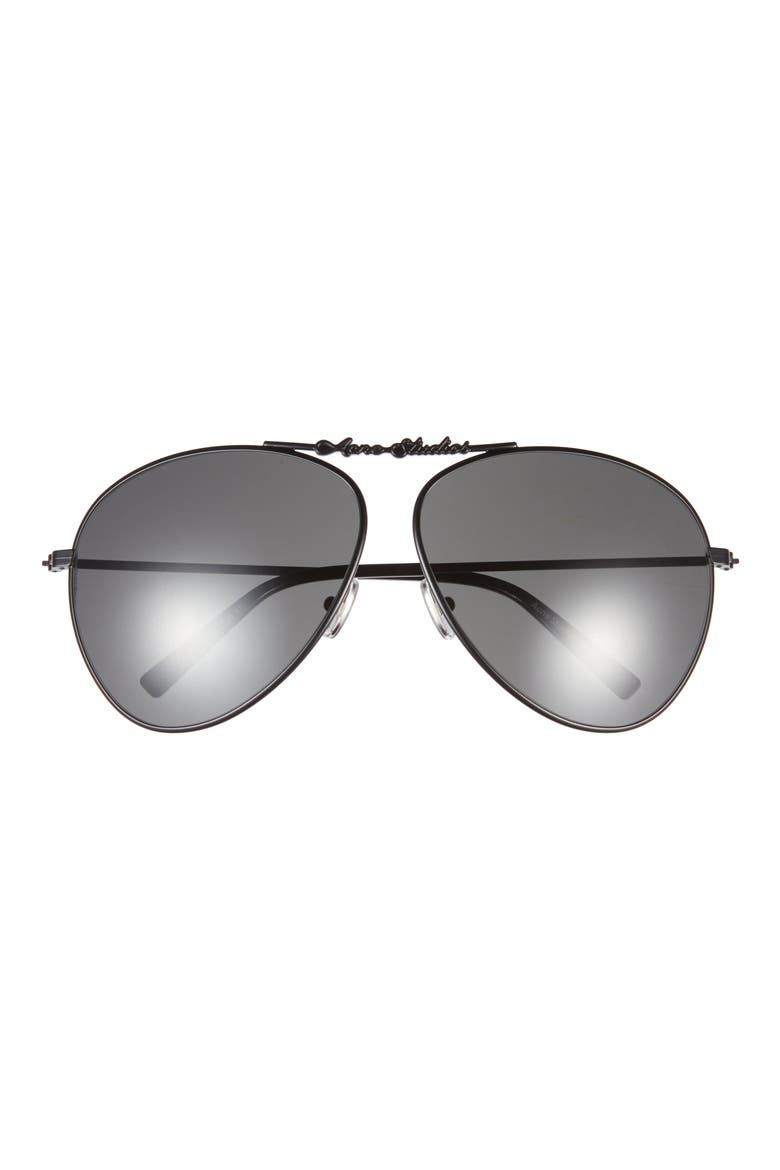 Ator Aviator Sunglasses, Main, color, BLACK/ BLACK