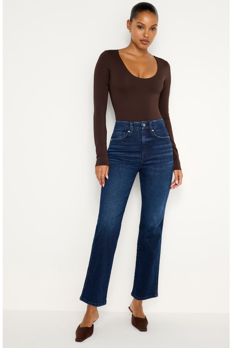 Sculpting Scoop Neck Bodysuit, Alternate, color, BARK