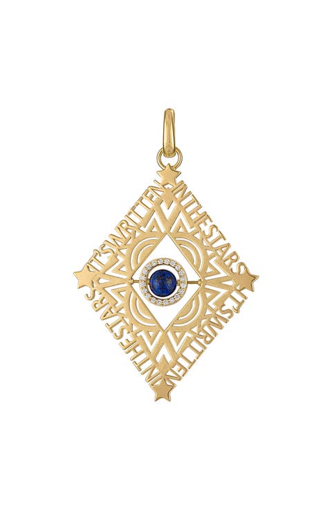 It's Written in the Stars Diamond & Lapis Pendant
