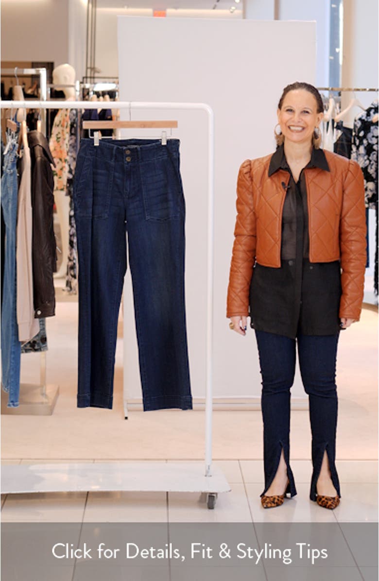 Hannah Patch Pocket Flare Jeans, sales video thumbnail