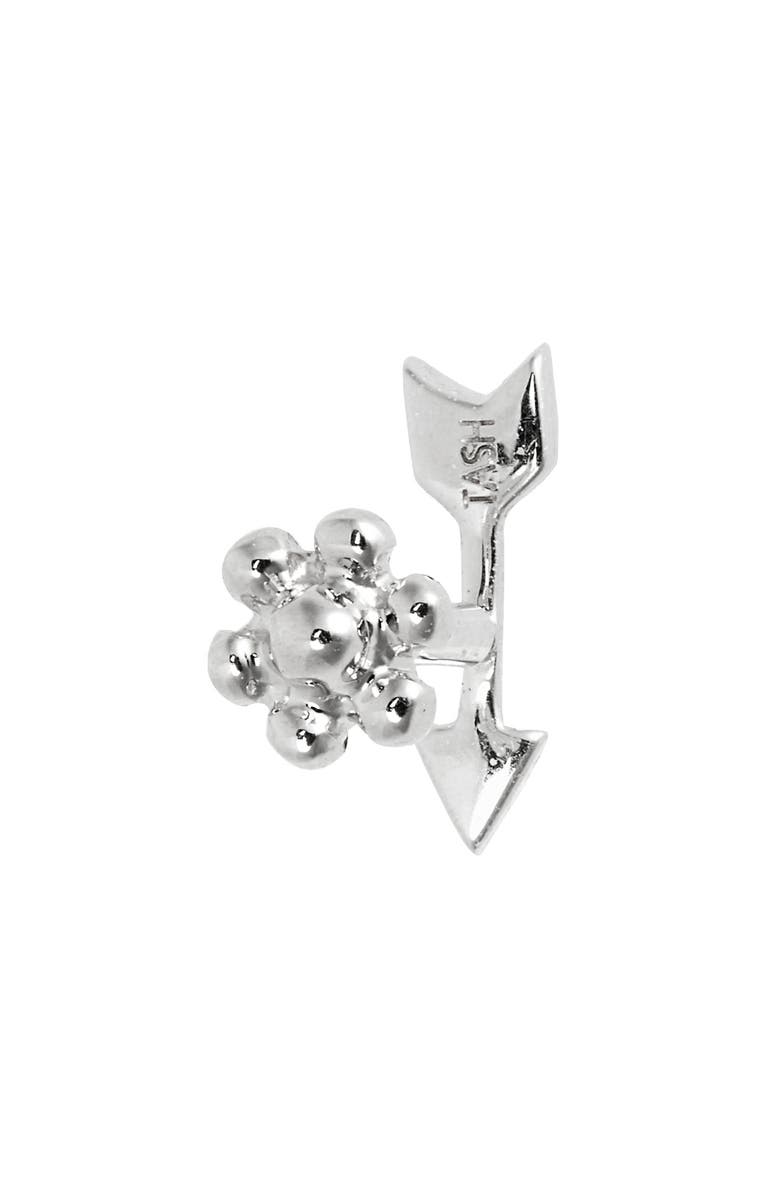 Maria Tash Diamond Arrow Single Stud Earring, Alternate, color, White Golddnu